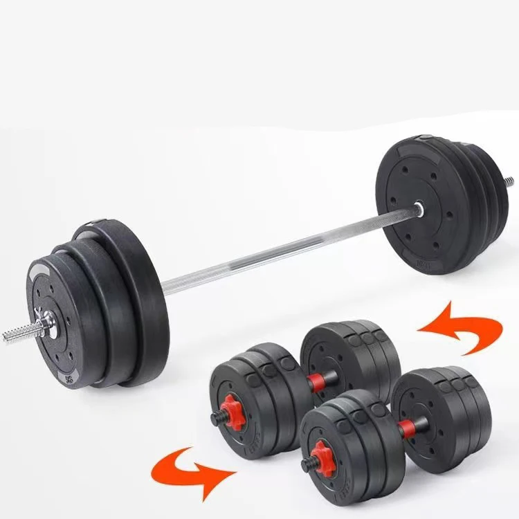fitness body building weight cast iron adjustable weights barbell and dumbells 50 kg set