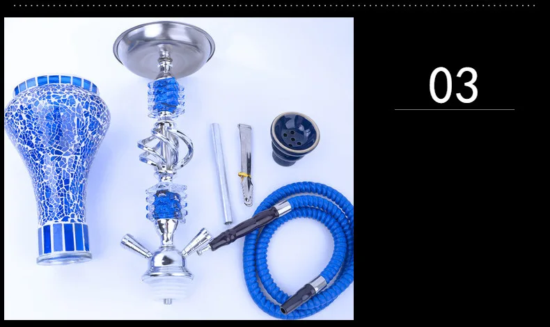 New Style electric Shisha Hookah New large base Circular Broken grain porcelain hookah