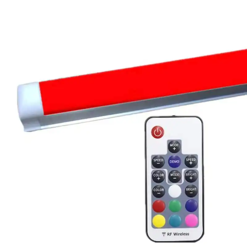 180cm 240cm T8 RGB LED Tube Light Aluminum Body Window Store Advertising Atmosphere Light with Bluetooth APP Synchronous Control