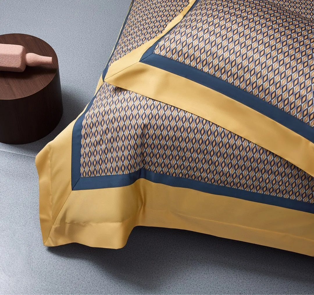 Luxury Egyptian cotton bedding sets customizes digital print bed sheet set