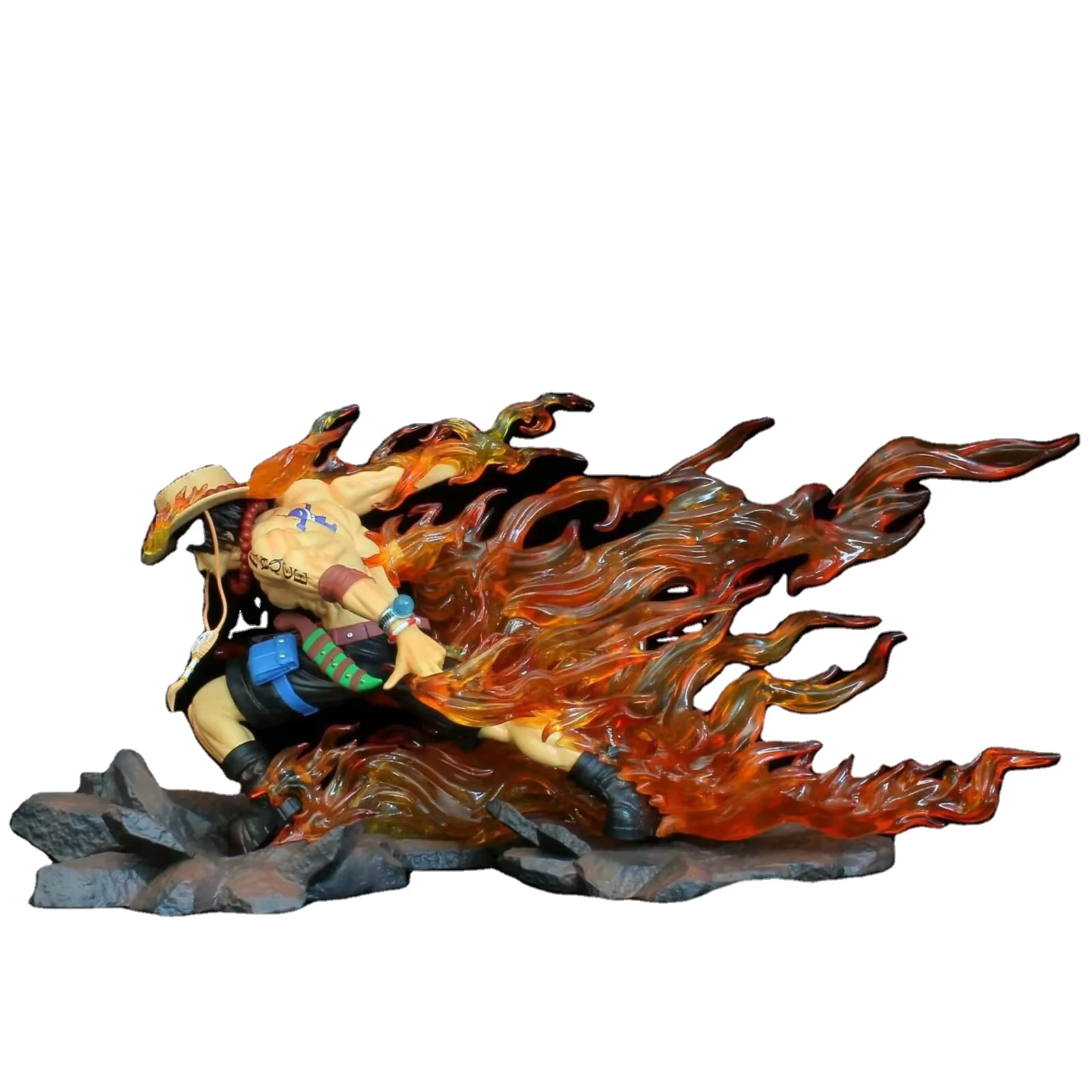 2024 August New Products GK One Pieces Anime Figure Japanese Cartoon Movie SPECIAL High-quality Luminescence Ace Figure Toys