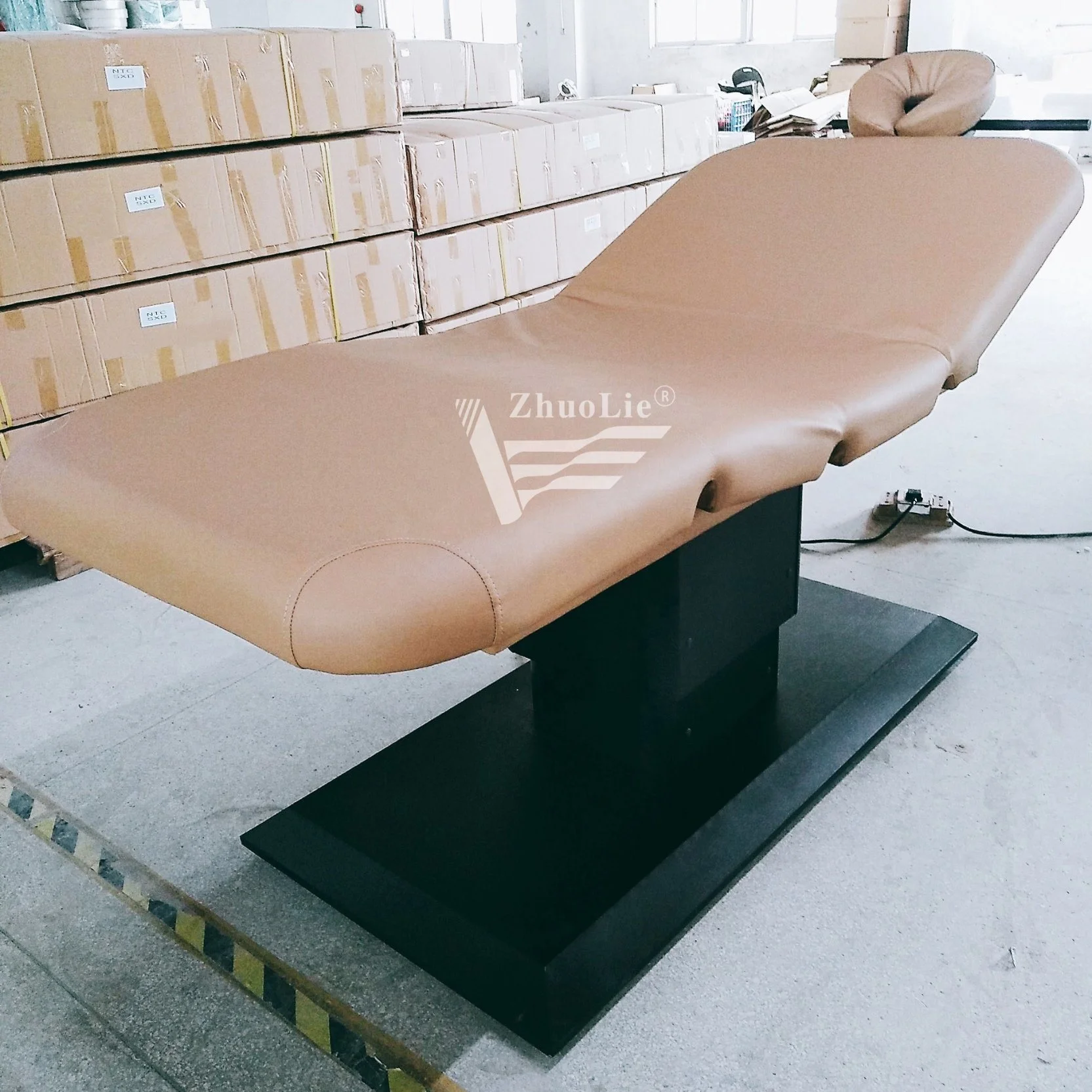 Top Beauty Salon Furniture Electric Lift Cosmetic Bed Massage Table Facial Chair with CE