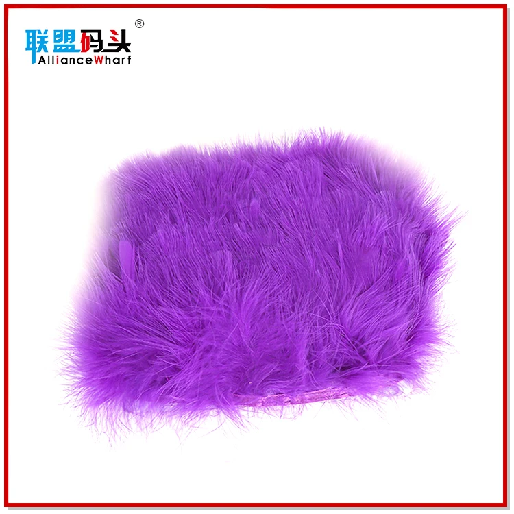 Fashion Cheap Fluffy Feathers Fringe Turkey Marabou Feather Trimming For Garment Clothing Dresses