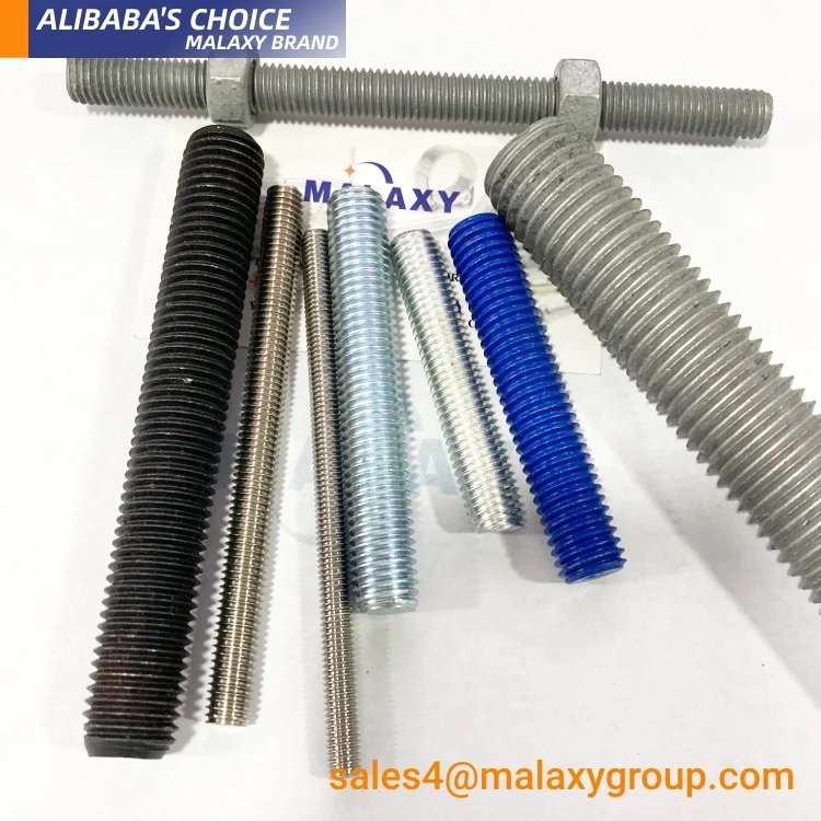 MALAXY China Manufacturer Threaded Rod Din 975 Galvanized Hollow Threaded Rod