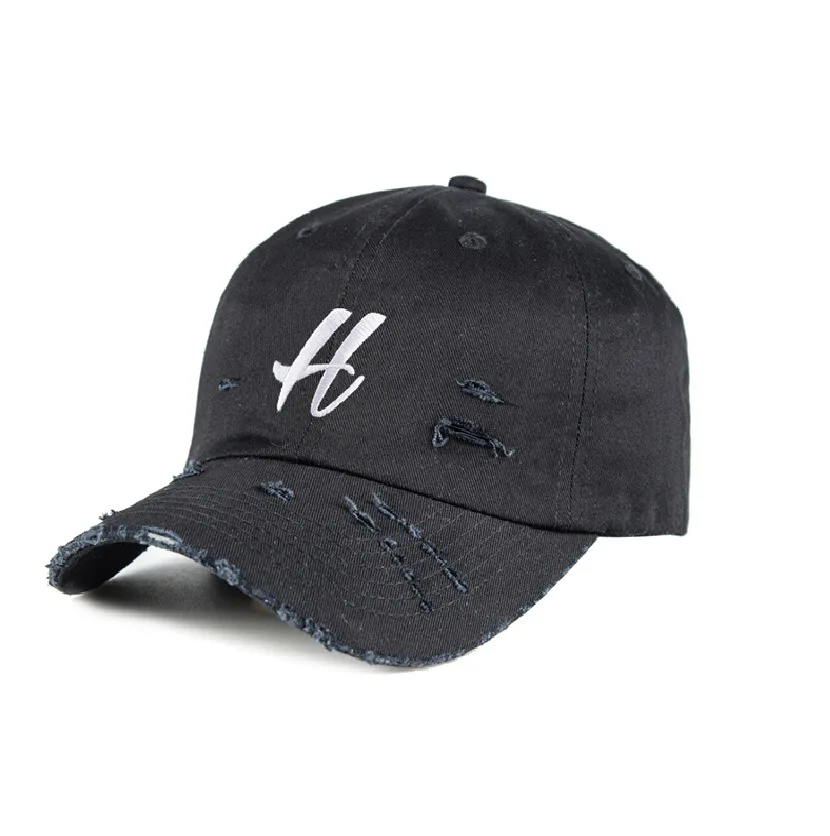 Distressed 5 Panels High Quality Girls Brand Felt Patch Logo Yellow Hat And Cap