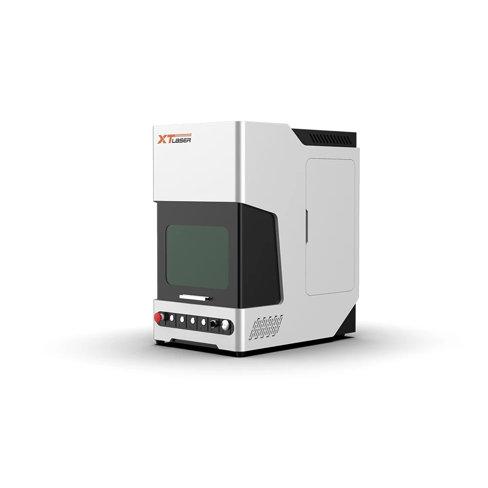 Portable Mini Enclosed Fiber Laser Marking Machine for Gold Silver Jewelry Gold Silver Plt Dw