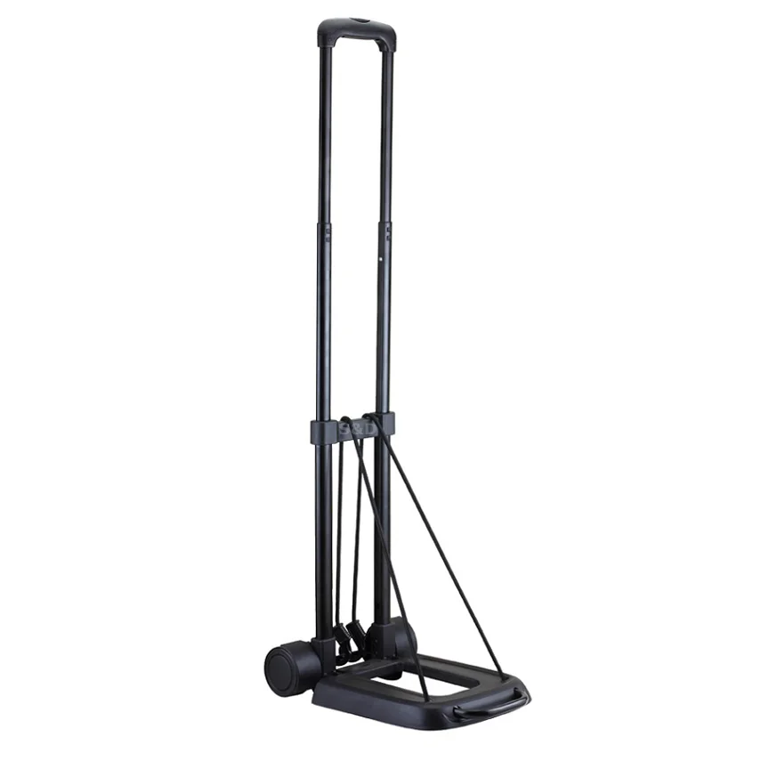 Платформа компактная стальная телескопическая портативная Легкая Складная для покупок для путешествий Выдвижная ручная тележка для багажа грузовик