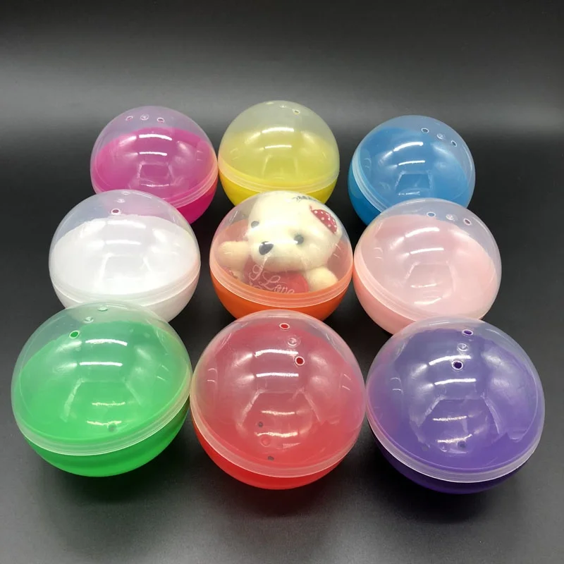 Kids Supplier Wholesale Twisting Ball 100mm Custom Plastic Capsule Vending Capsule Toys Empty Toy Capsules