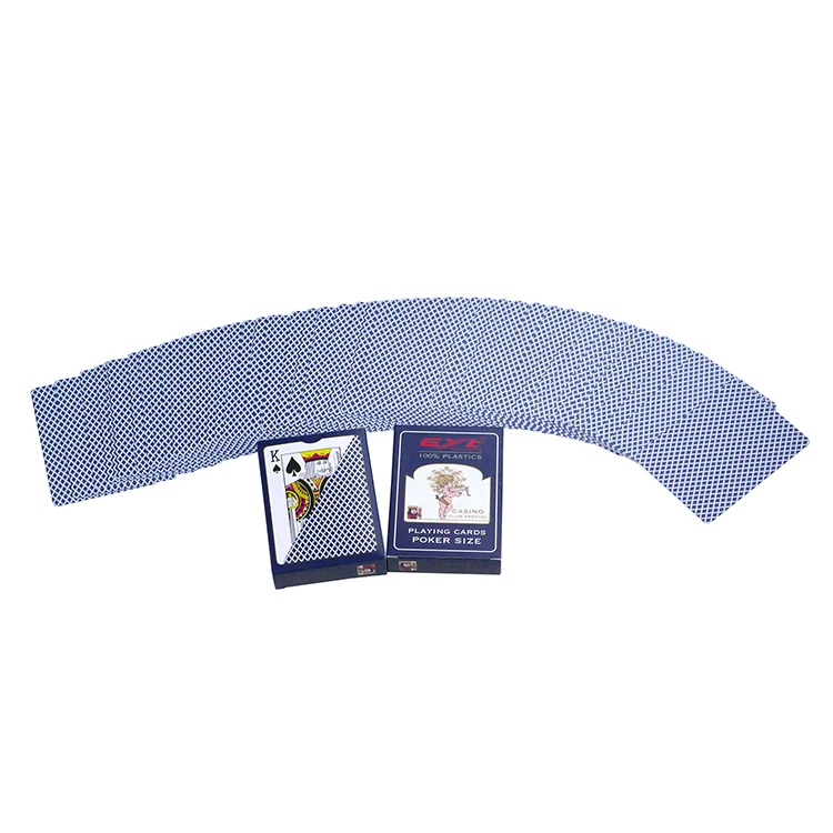 Custom Printing Logo Waterproof Plastic PVC / Paper 777 Poker Playing Cards