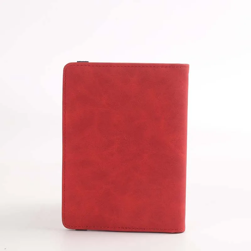 Cross border popular spot PU leather strap passport bag, ticket holder, travel portable SIM card passport holder_12