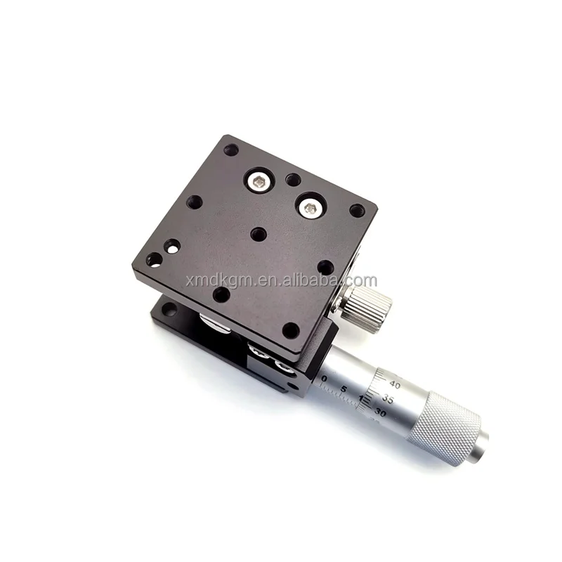 40x40mm 10mm Stroke Manual Z Axis Tuning Platform Linear Stage Displacement Precision Linear Slide Table
