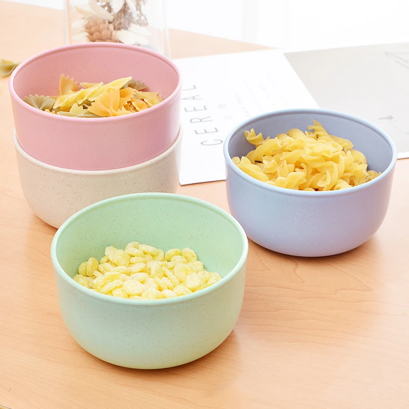 Small Fiber Dinner Cereal Soup Set Kid Nordic Salad Rice Noodle Large Ramen Wheat Straw Mixing Bowl