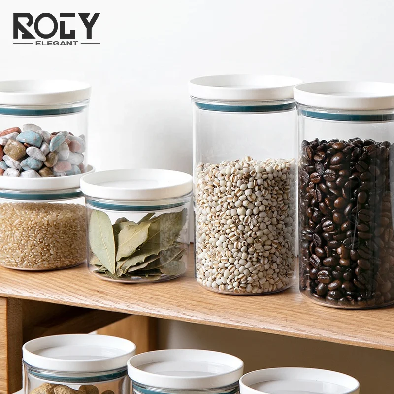 
Plastic Storage Jar empty herbs Storage Container For Spices With Plastic Lid 