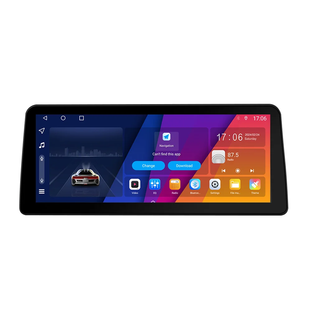 12 3 'IPS экран 8-ядерный Android 14 магнитола 4 + 32 ГБ Carplay Auto WIFI & 4G GPS BT FM/AM/RDS DSP OEM