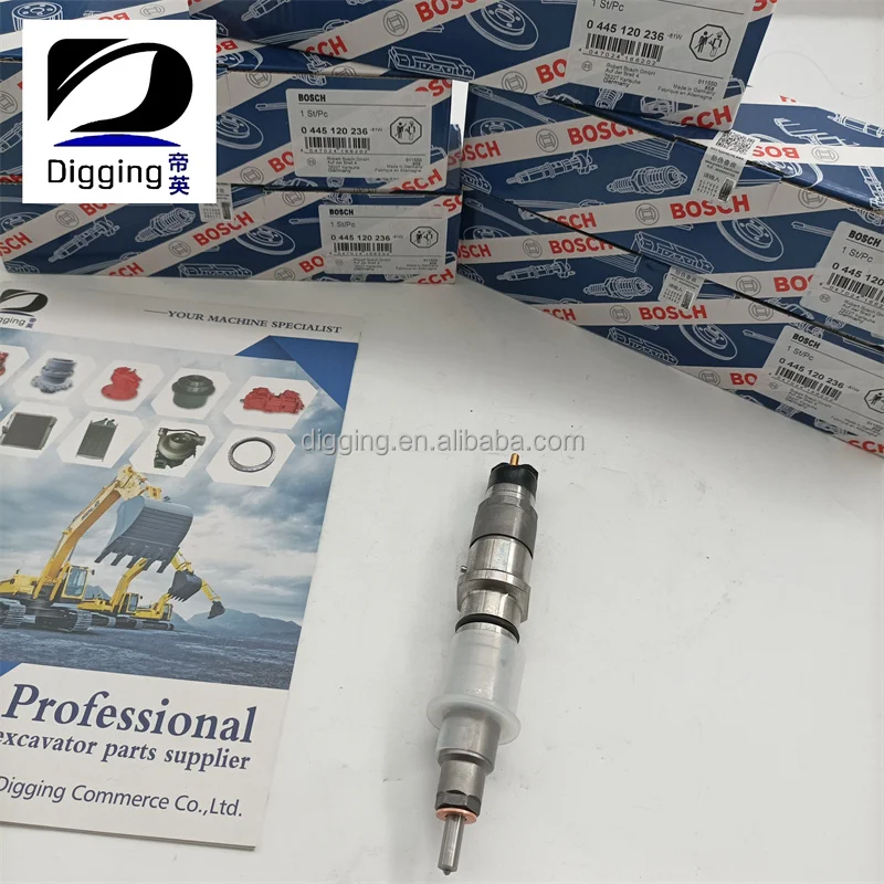 DIGGING Original Best quality Diesel Engine Part Fuel Injector 0445120236 4940170 3973060 5263308 for Cummins QSL9