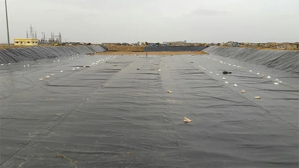 ASTM 2.0mm HDPE geomembrane plastic liner fish farm pond liner