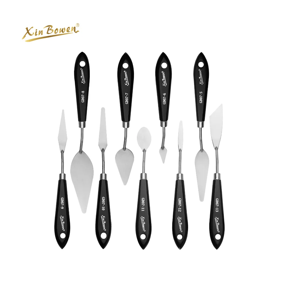 Xin Bowen Artist Paint Knife Master Level Art Wholesale Supplies Professional Art Scraper For Color Matching