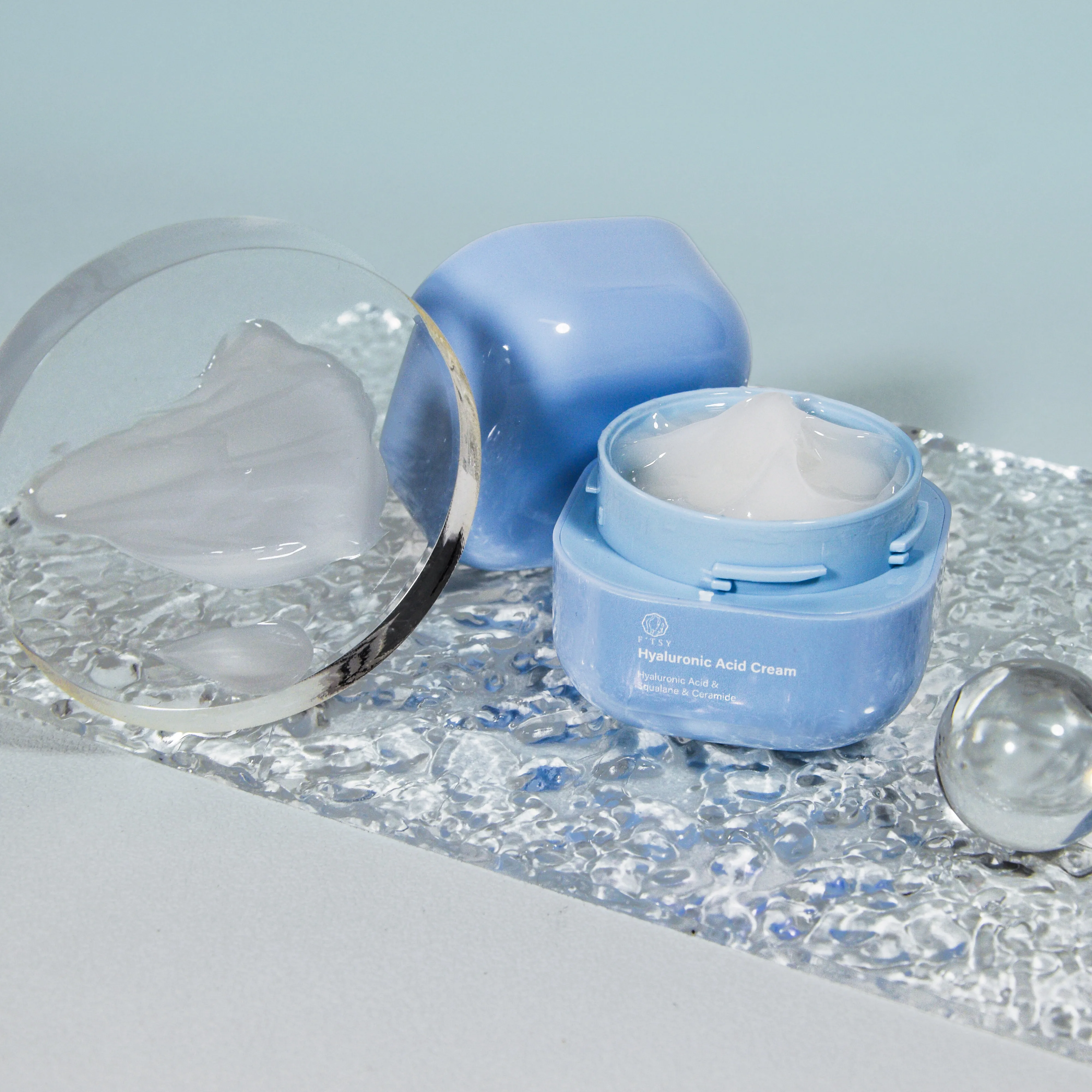 Private Label  Moisturizer Hyaluronic Acid Cream Smooth Skin Anti-Aging Day and Night Face Cream