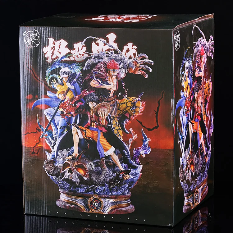 Wholesale Customized PVC Resin High Quality Large Size Model Collection Gift One Pieced Law Luffy Kid Anime Figures Toys Crafts