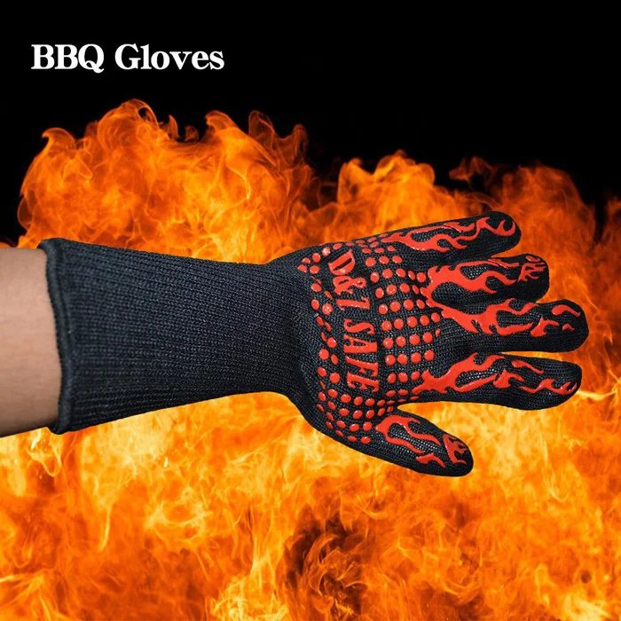 Wholesale Silicone Insulation Gloves Kitchen High Temperature Baking Fireproof Microwave BBQ Oven Heat Resistant Glove