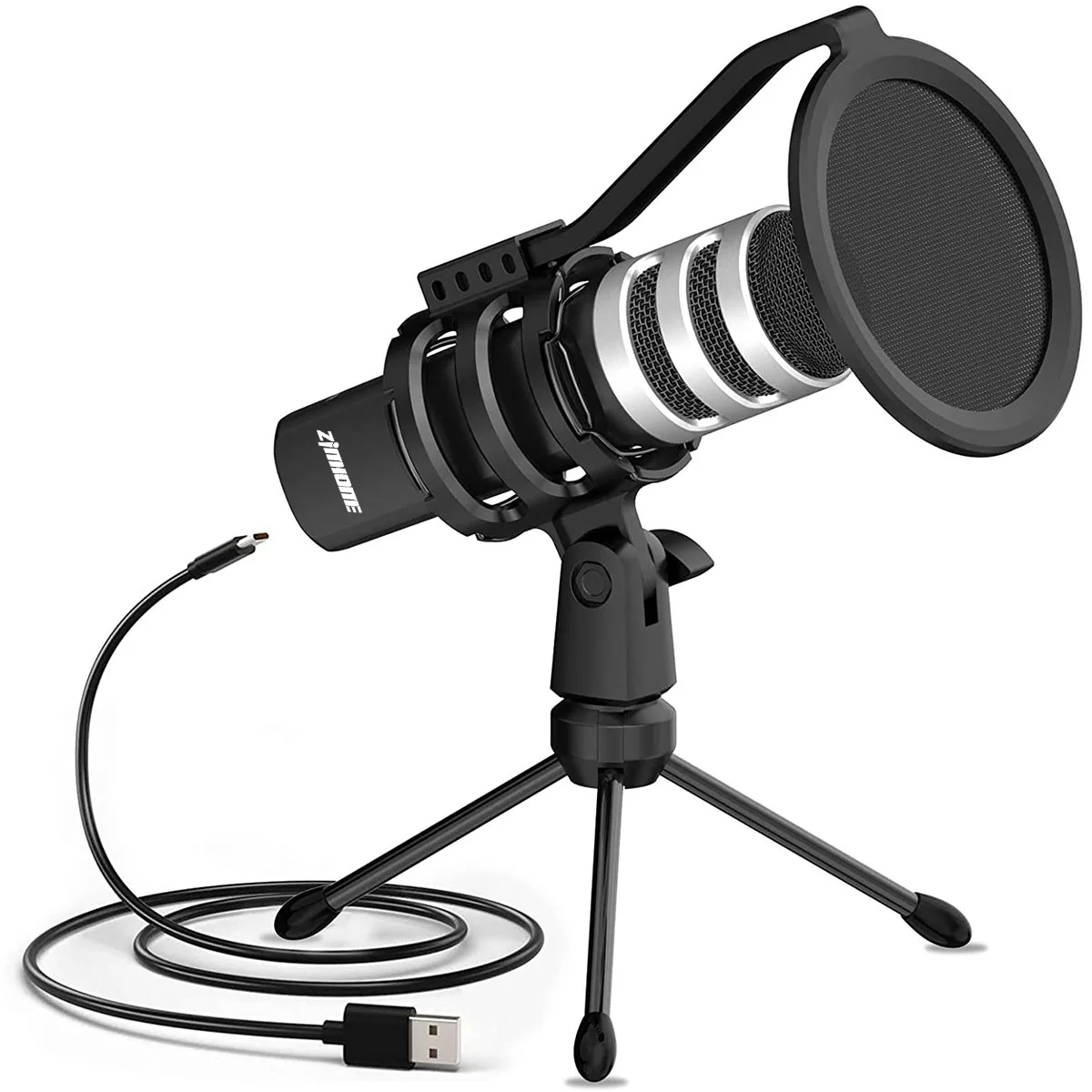 2022 New Design Professional USB Microphone Desktop Singing Condenser Microphone For Computer Studio Mic