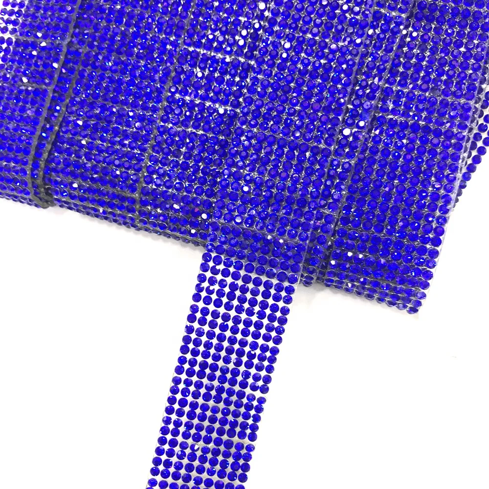 S284 2cm width Iron on rhinestone chain trims for garment accessories crystal trimming chain rhinestone decoration