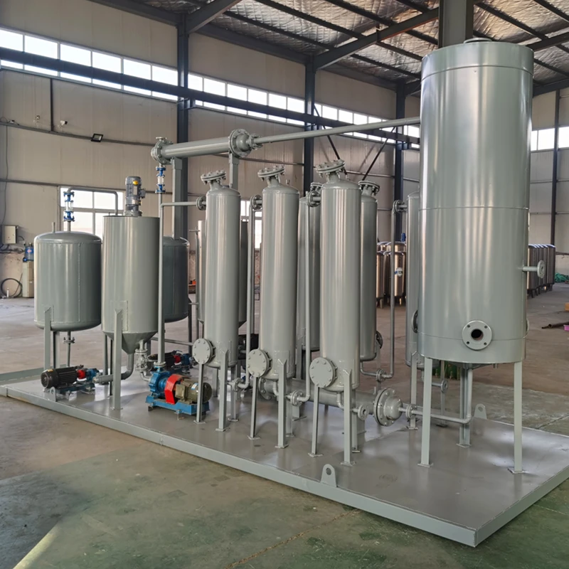 Modular design with platform without installation 5-15Tons/day continuous black oil refinery