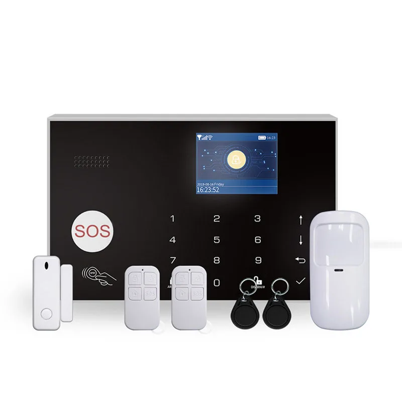 Tuya WiFi security alarm system kit siren hub gateway for smart home work with alexa and google home support RF433 sensor