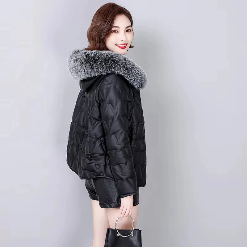 Fur Winter Jacket for Women Plus size Winter Hooded Coat Women Parkas Warm Down Jacket Female Coat Lady