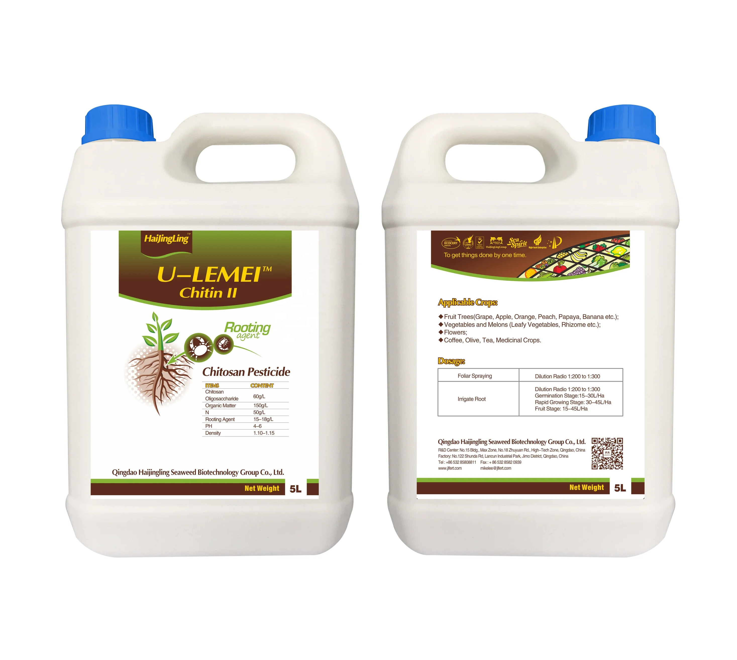 Efficient chitin liquid fertilizer is suitable for food fruits and vegetables with low cost