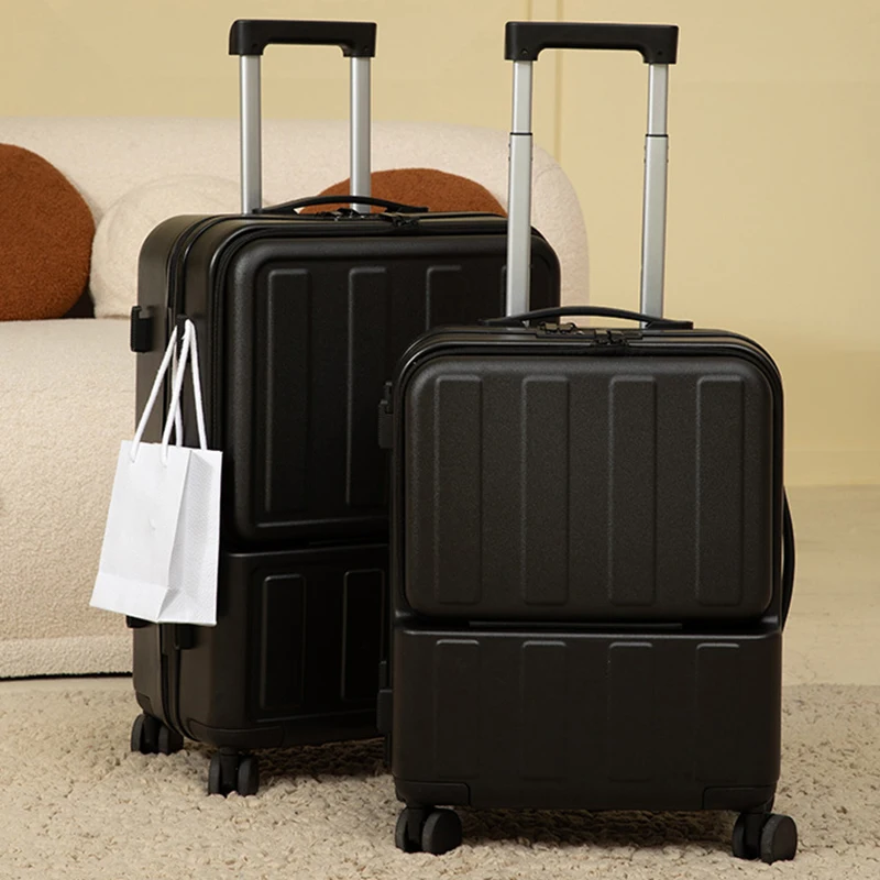 High Quality Wholesale Front Opening Luggage With TSA Lock Sell At a Low Price Hard Shell Suitcase Travel Bag Long Distance
