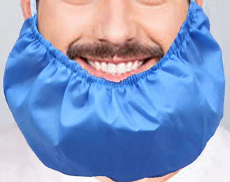 Custom Color&Logo Satin Silk Beard Bandana Adjustable Double layer Beard Bonnet For Beard Care