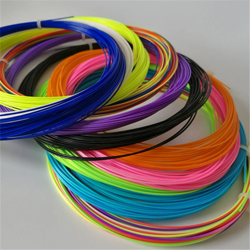 Accept customized high tensile strength 0.7mm 10m new design string for raket badminton