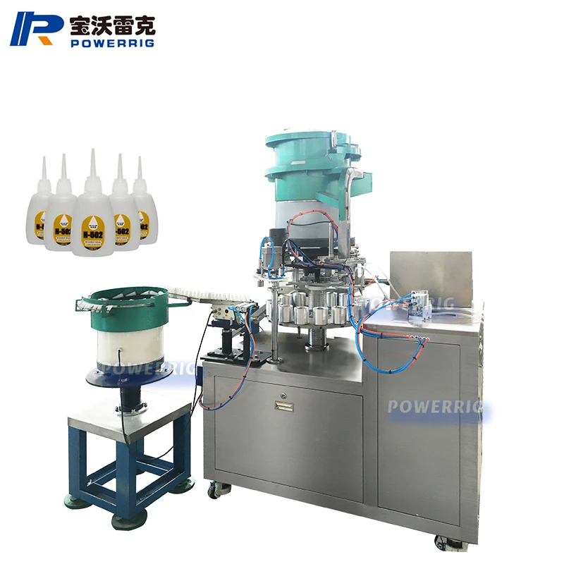 Fully Automatic 502 PVC bottle Instant Cyanoacrylate Adhesive super Glue Filling Machine