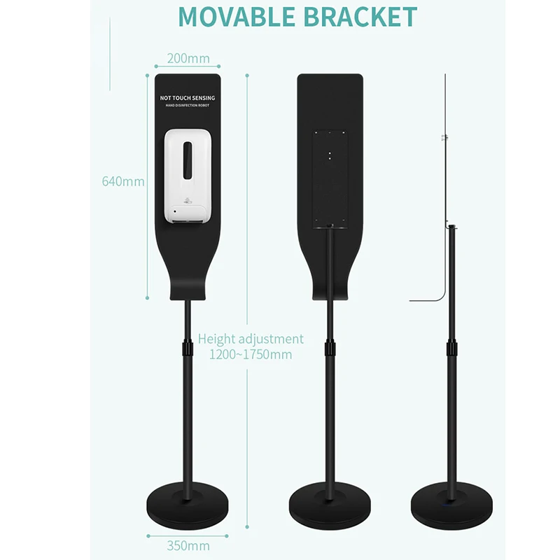 Automatic 1000ml Hand Disinfection Machine Spray Drip Contactless Auto Hand Sanitizer Dispenser with floor stand