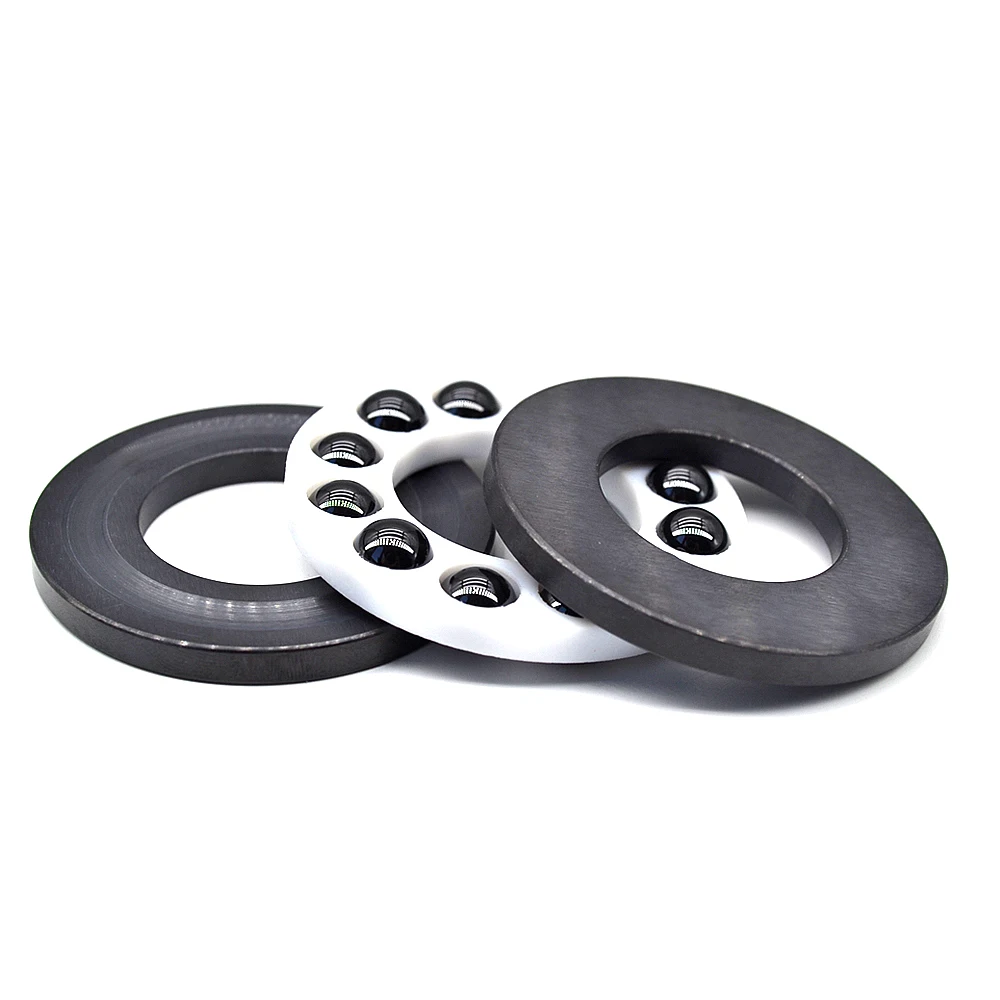 High Temperature PTFE Cage Si3N4 Ceramic Thrust Ball  Bearings 51103 Size 17*30*9mm