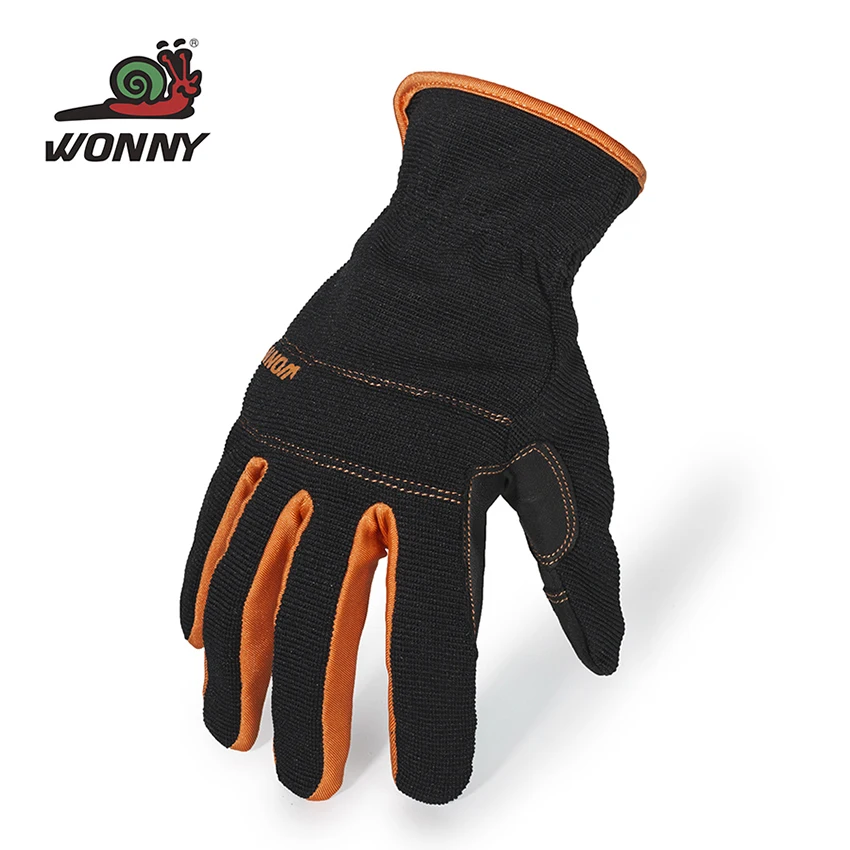 Cheap price manufacturer custom black utility mechanic gloves