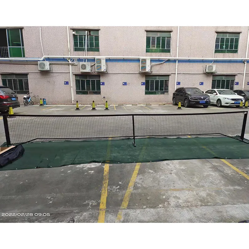 Pickle Ball Game with Net Regulation Size 22 ft - All-Weather Pickle Ball Mesh Net - Includes Carry Bag - Durable Quick & Easy S