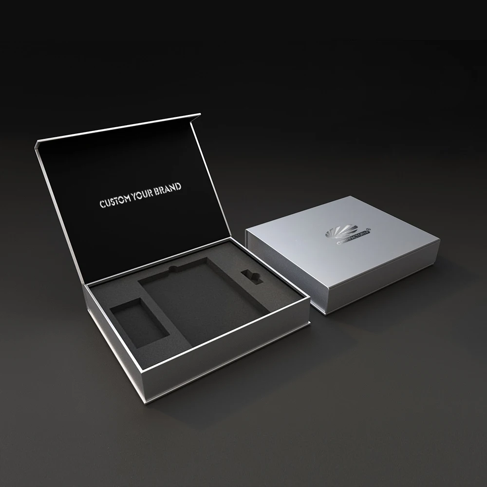 Custom Magnetic Packaging Paper Rigid Fold Cardboard Luxury Vip Credit Business Card Holder Packaging Gift Box For Credit Card