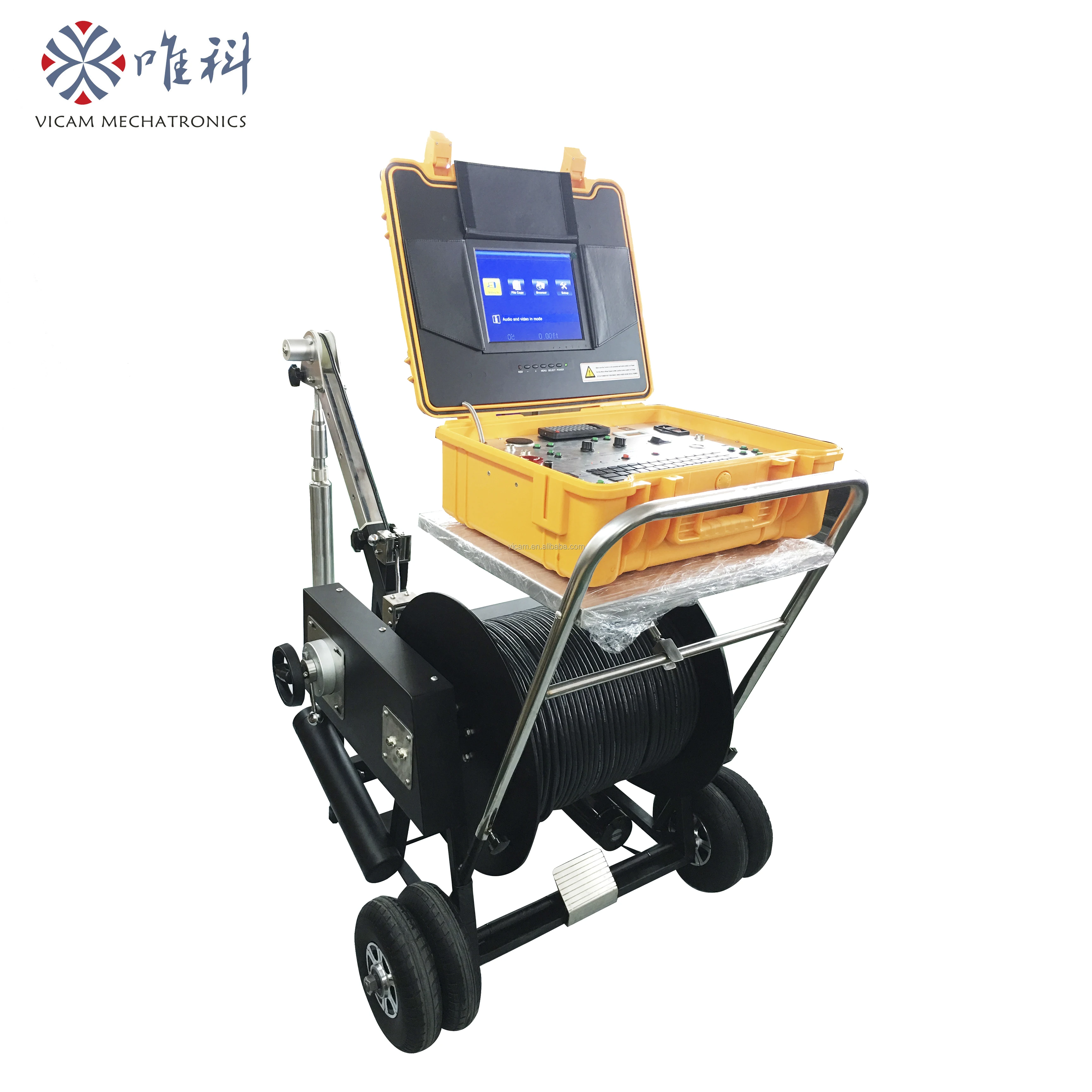 Vicam New model 360 degree rotate borehole camera with built in compass and temperature sensor V10-BCS