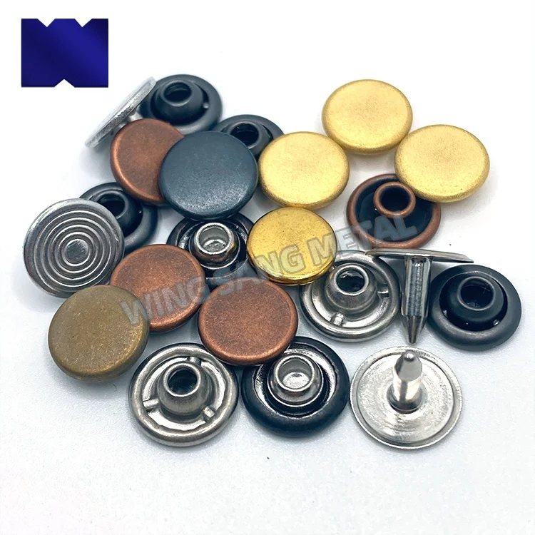 Custom good quality brass metal jeans button decorative rivet for garments clothing