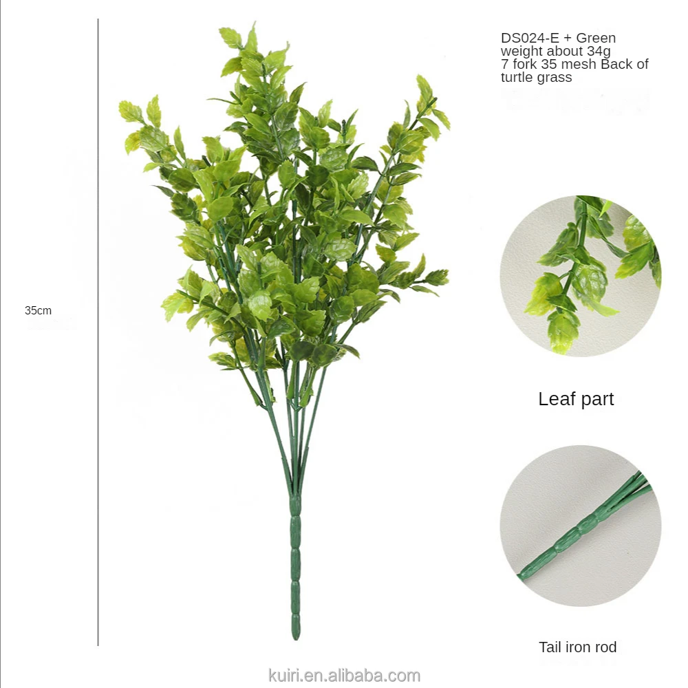 qh164-0125d hot sales simulation fern plants sage plant artificial arrangement green 3d model plastic leaf