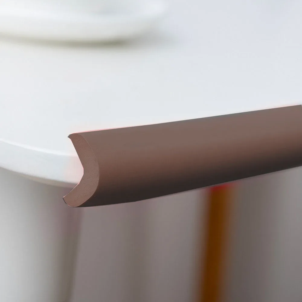 Wholesale brown table edge corner protectors safety protection baby edge guards