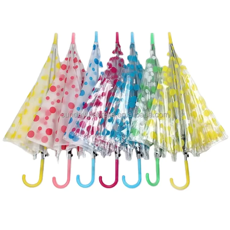 SD Popular Transparent Straight Plastic Bubble Umbrella Semi-Automatic Control and High Quality