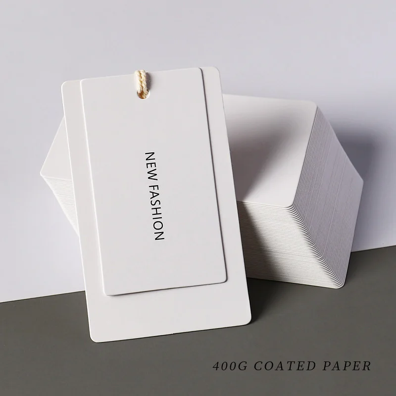 Wholesale Hand Tag Labels Designer Custom Clothes Tag Label Paper Tags Clothing Hantag with Your Own Logo