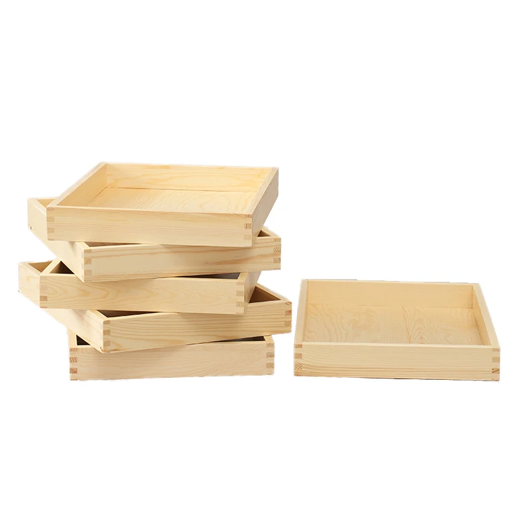 Restaurant Breakfast Dinner Food Fruit Bamboo Serving Tray Costom Logo Hotel Bamboo And Wooden Food Serving Tray