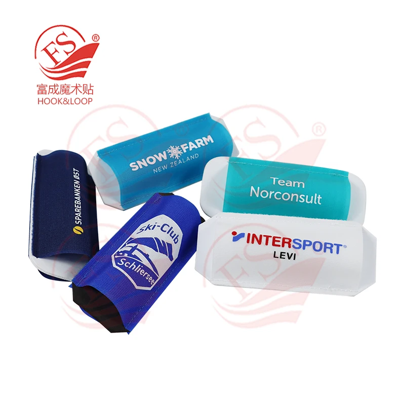 High quality 55*135mm popular reusable custom printed logo snow nordic ski sleeves customized ski band