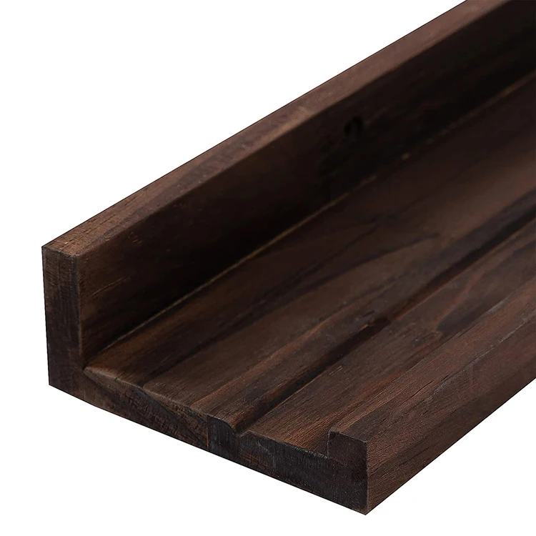 K&B Bathroom Kitchen Rustic Wooden Wall Mounted Floating Wall Hanging Shelves