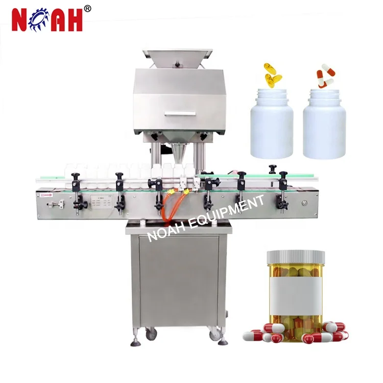 GS-8 multi channel auto tablets counter pills candy capsule counting and filling machine