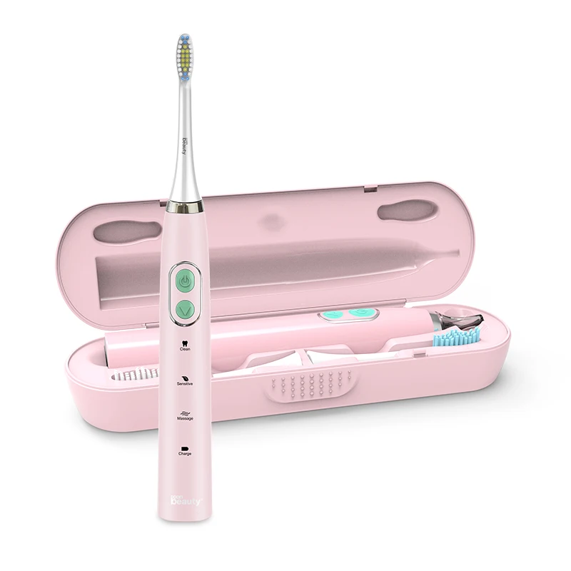 
Household and travel using 800 mah rechargeable sonic electric toothbrush with wireless inductive charging 